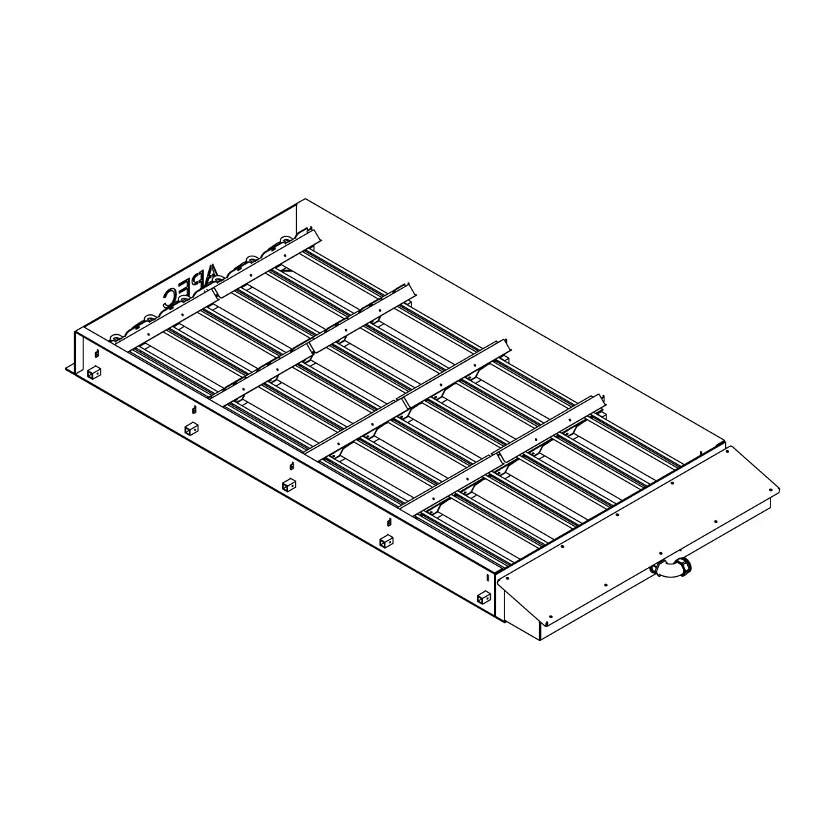 Line Drawing for Electric Bottom Heater-title
